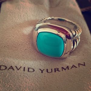 David Yurman Albion Turquoise Ring 14mm